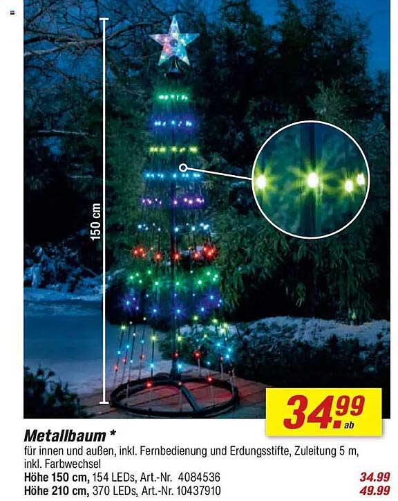 Metallbaum für Innen und Außen