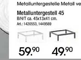 Metalluntergestell 45