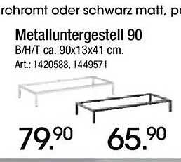 Metalluntergestell 90