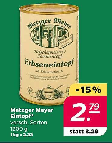 Metzger Meyer Eintopf* verschieden Sorten 1200 g