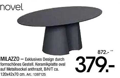 MILAZZO – Exklusives Design durch formschönes Gestell