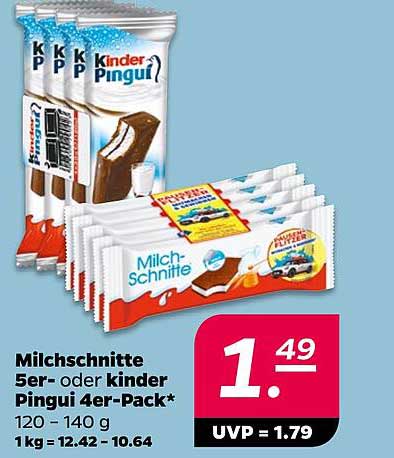 Milchschnitte 5er- oder Kinder Pingui 4er-Pack