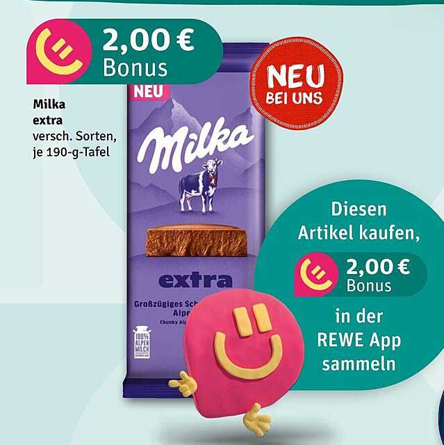Milka extra - Verschiedene Sorten, je 190-g-Tafel