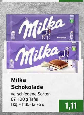 Milka Schokolade - verschiedene Sorten 87-100 g Tafel