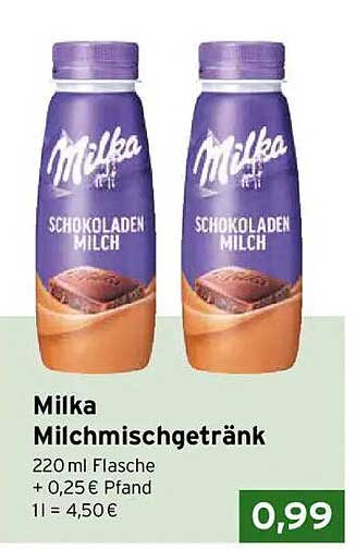 Milka Schokoladenmilch 220 ml Flasche