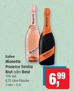Mionetto Prosecco Treviso Brut oder Rosé