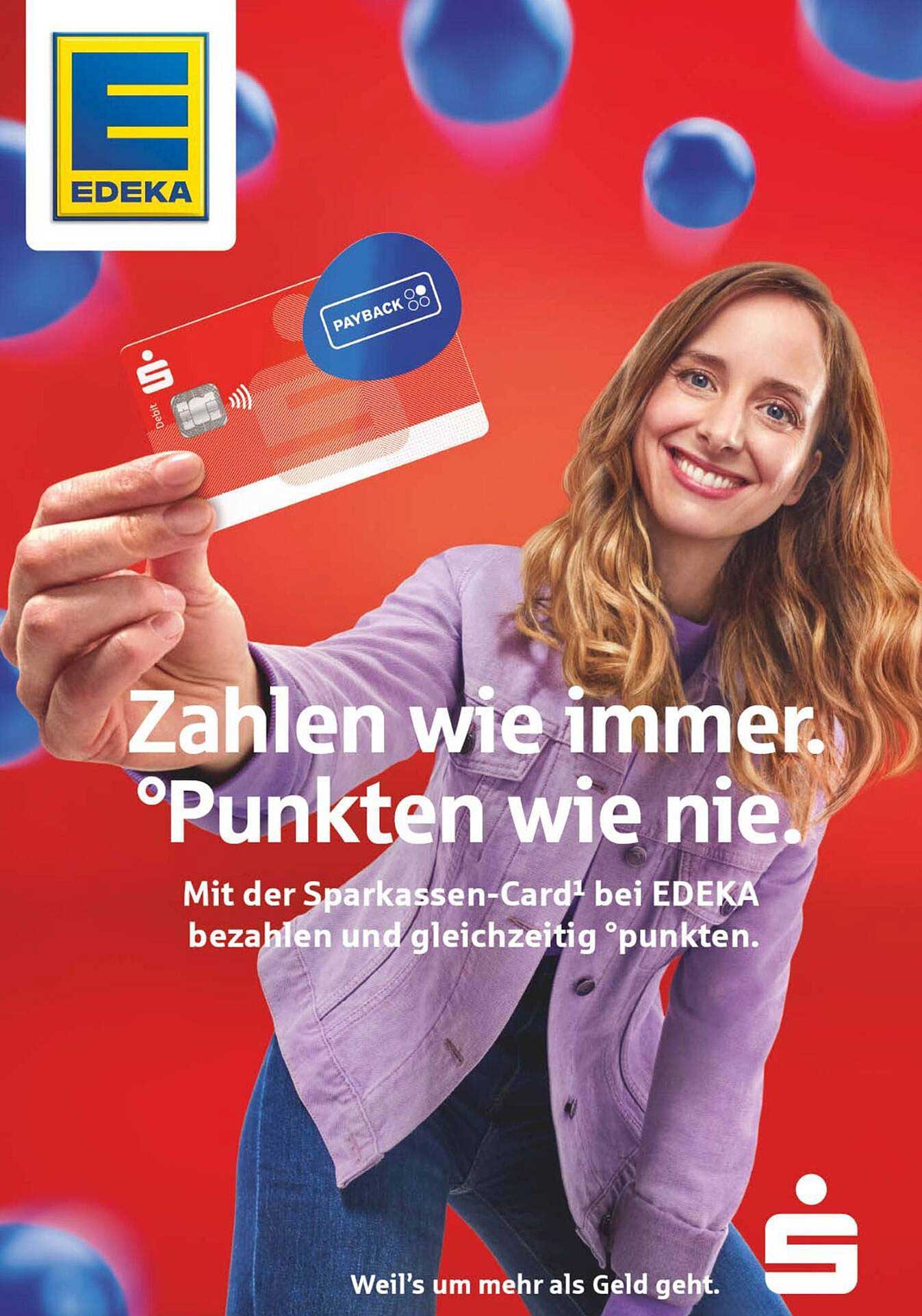 Mit der Sparkassen-Card bei EDEKA bezahlen und punkten