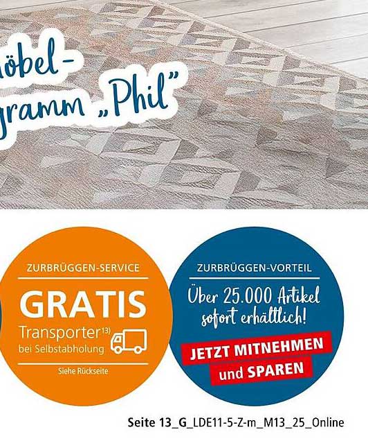 Möbel-Programm "Phil"