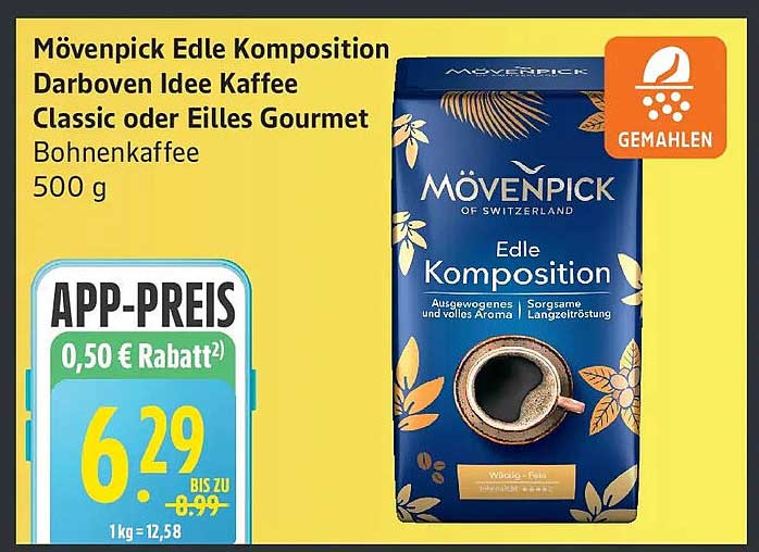 Mövenpick Edle Komposition Bohnenkaffee 500 g