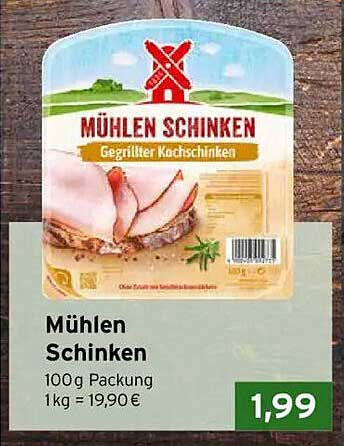 Mühlen Schinken - Gegrillter Kochschinken 100g