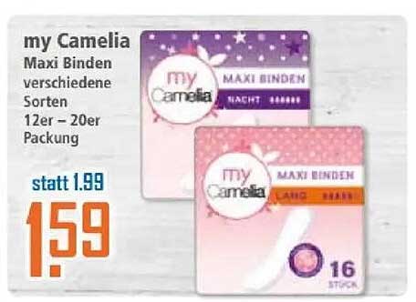 my Camelia Maxi Binden verschiedene Sorten 12er-20er Packung