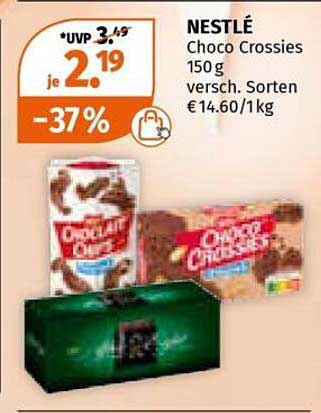 NESTLÉ Choco Crossies 150 g - Verschiedene Sorten