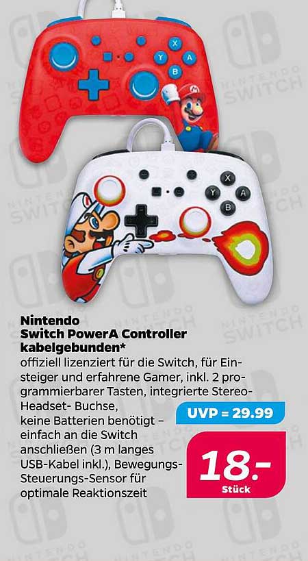 Nintendo Switch PowerA Controller kabelgebunden
