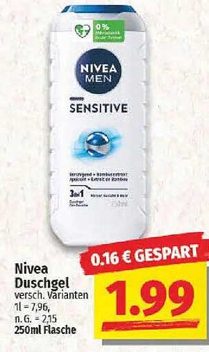Nivea Men Sensitive Duschgel 250ml