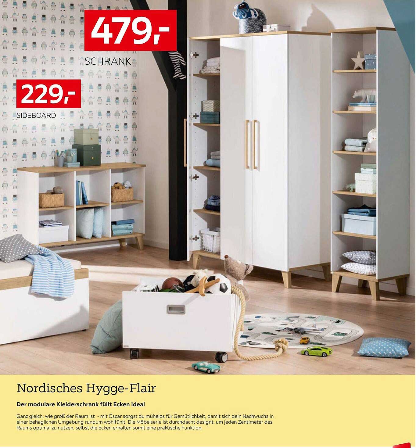 Nordisches Hygge-Flair - Modulare Kleiderschränke und Sideboards