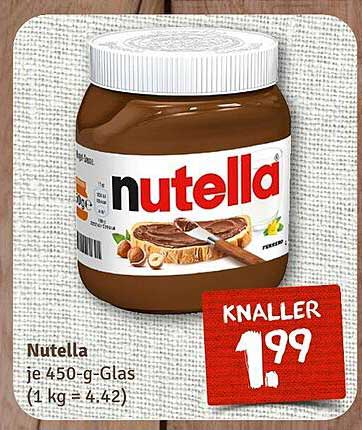 Nutella je 450-g-Glas