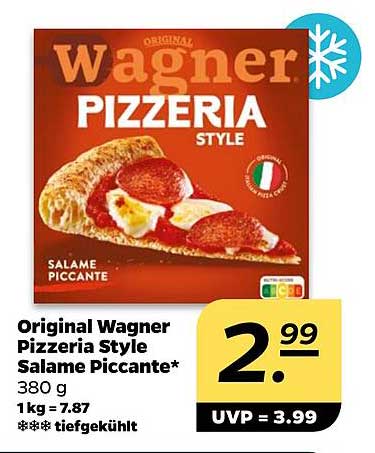 Original Wagner Pizzeria Style Salame Piccante 380 g