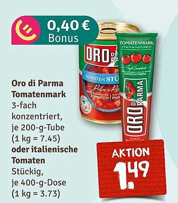 Oro di Parma Tomatenmark 3-fach konzentriert