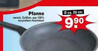 Pfanne 28 cm aus 100% recycltem Aluminium