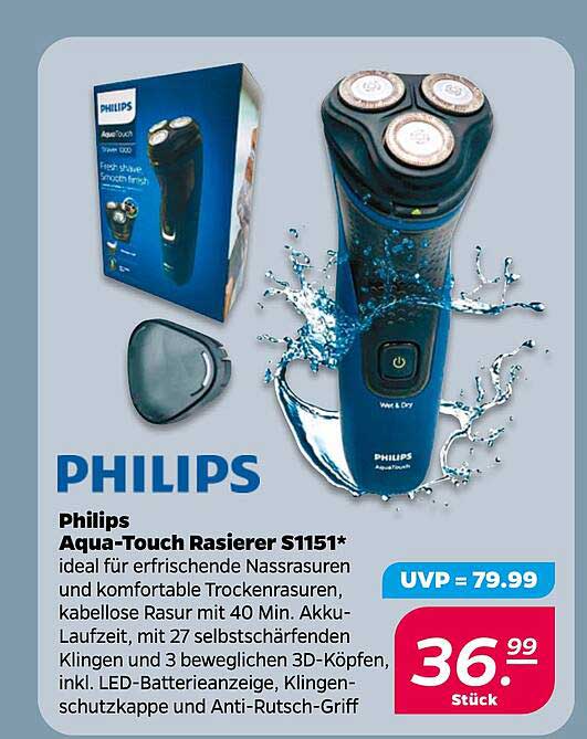 Philips Aqua-Touch Rasierer S1151*