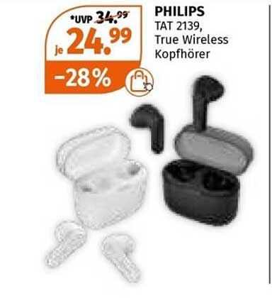PHILIPS TAT 2139, True Wireless Kopfhörer