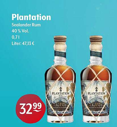 Plantation Sealander Rum 40 % Vol. - 0,7 l