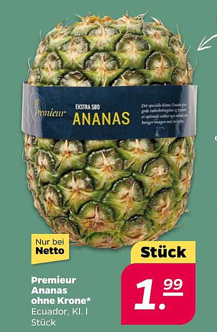 Premieur Ananas ohne Krone*