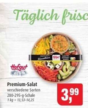 Premium-Salat verschiedene Sorten 280-295-g-Schale