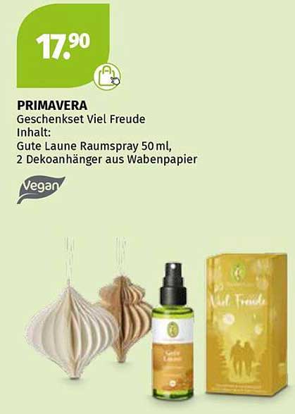 PRIMAVERA Geschenkset Viel Freude