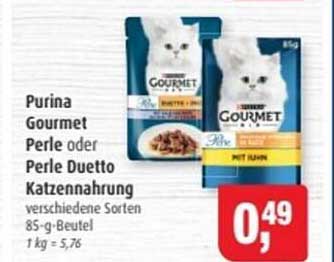 Purina Gourmet Perle oder Perle Duetto Katzennahrung
