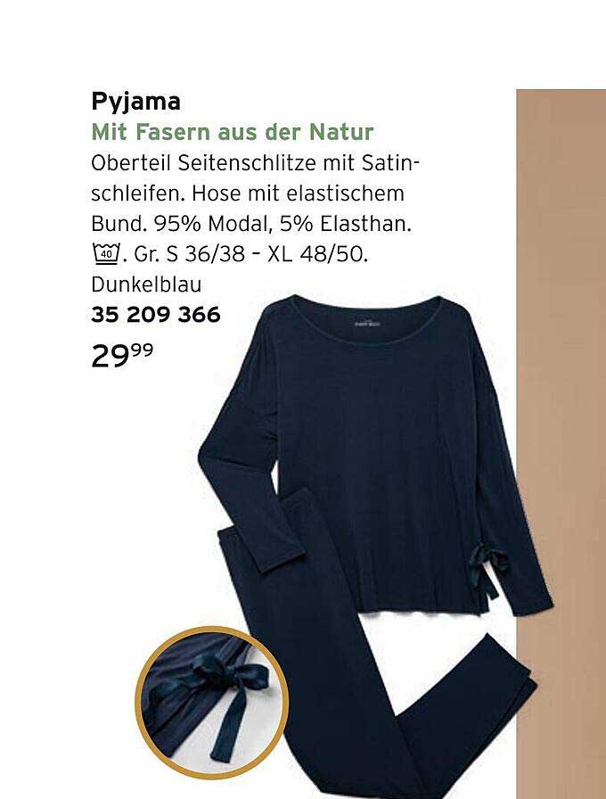 Pyjama Mit Faser aus der Natur