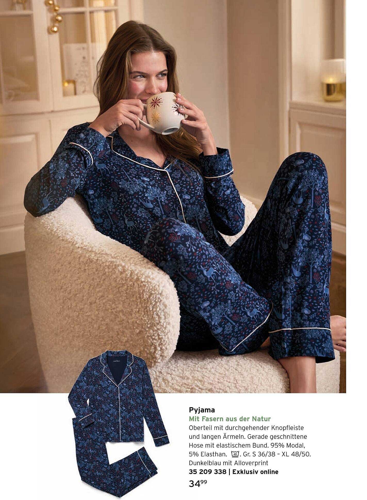 Pyjama mit Fasern aus der Natur