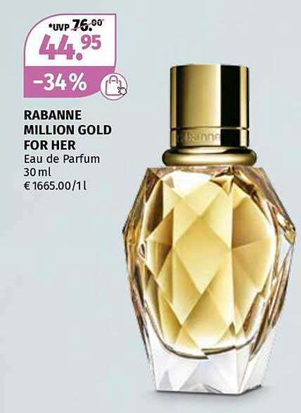 RABANNE MILLION GOLD FOR HER Eau de Parfum 30 ml