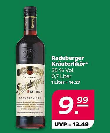 Radeberger Kräuterlikör - 0,7 Liter