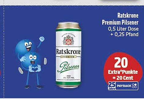 Ratskrone Premium Pilsener 0,5 Liter Dose