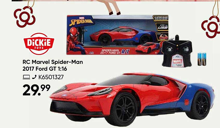 RC Marvel Spider-Man 2017 Ford GT 1:16