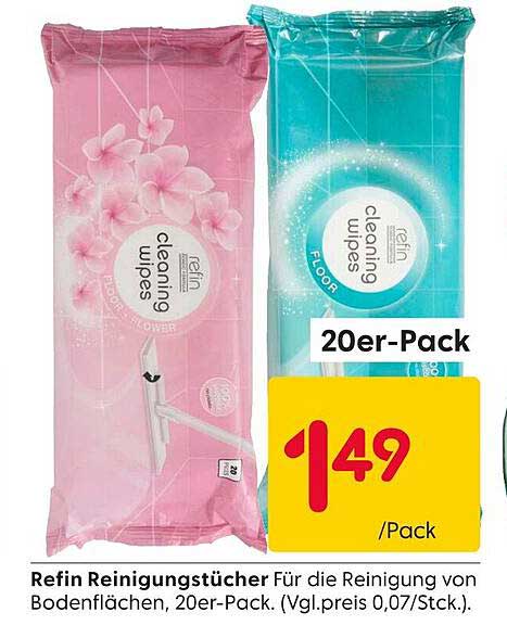 Refin Reinigungstücher, 20er-Pack