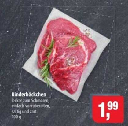 Rinderbäckchen - lecker zum Schmoren, einfach vorzubereiten, saftig und zart