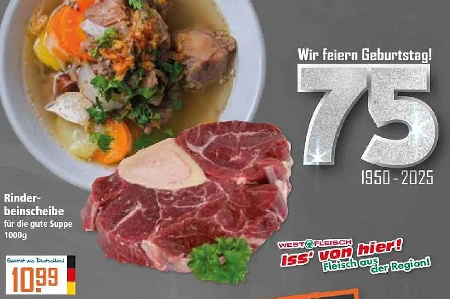 Rinderbeinscheibe für die gute Suppe 1000g