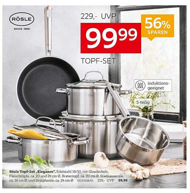 Rösle Topf-Set „Elegance“, 5-teilig