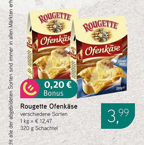 Rougette Ofenkäse - verschiedene Sorten