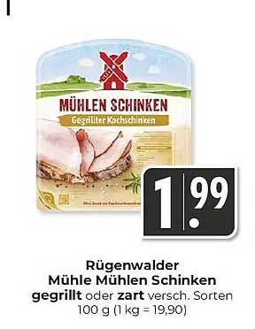 Rügenwalder Mühle Schinken gegrillt oder zart
