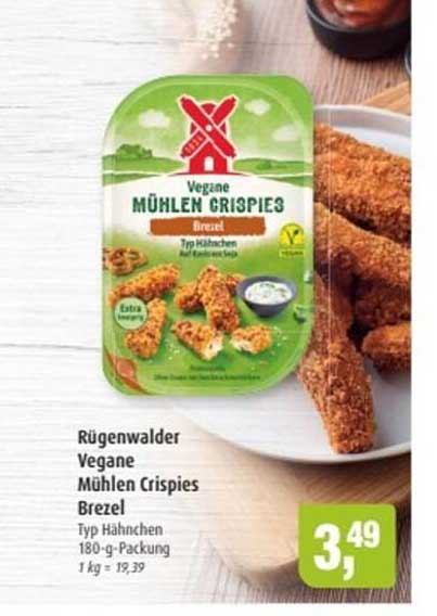 Rügenwalder Vegane Mühlen Crispies Brezel