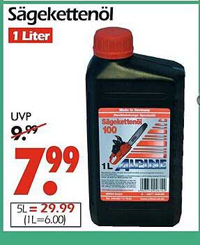 Sägekettenöl 1 Liter - Alpine