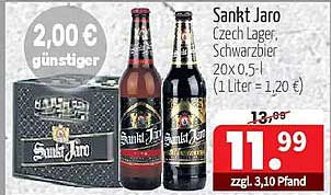 Sankt Jaro Czech Lager, Schwarzbier 20 x 0,5 l