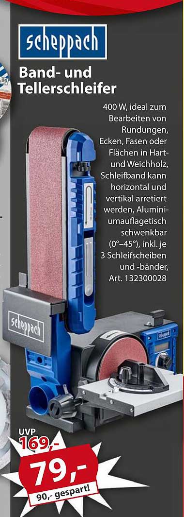 Scheppach Band- und Tellerschleifer