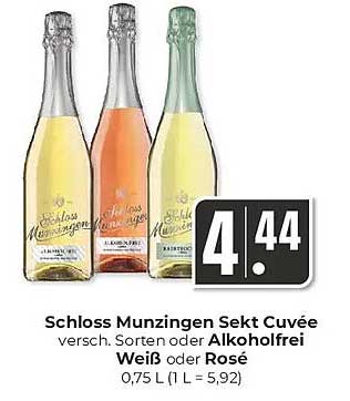 Schloss Munzingen Sekt Cuvée - verschiedene Sorten oder alkoholfrei