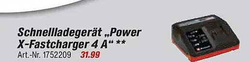 Schnellladegerät „Power X-Fastcharger 4 A“