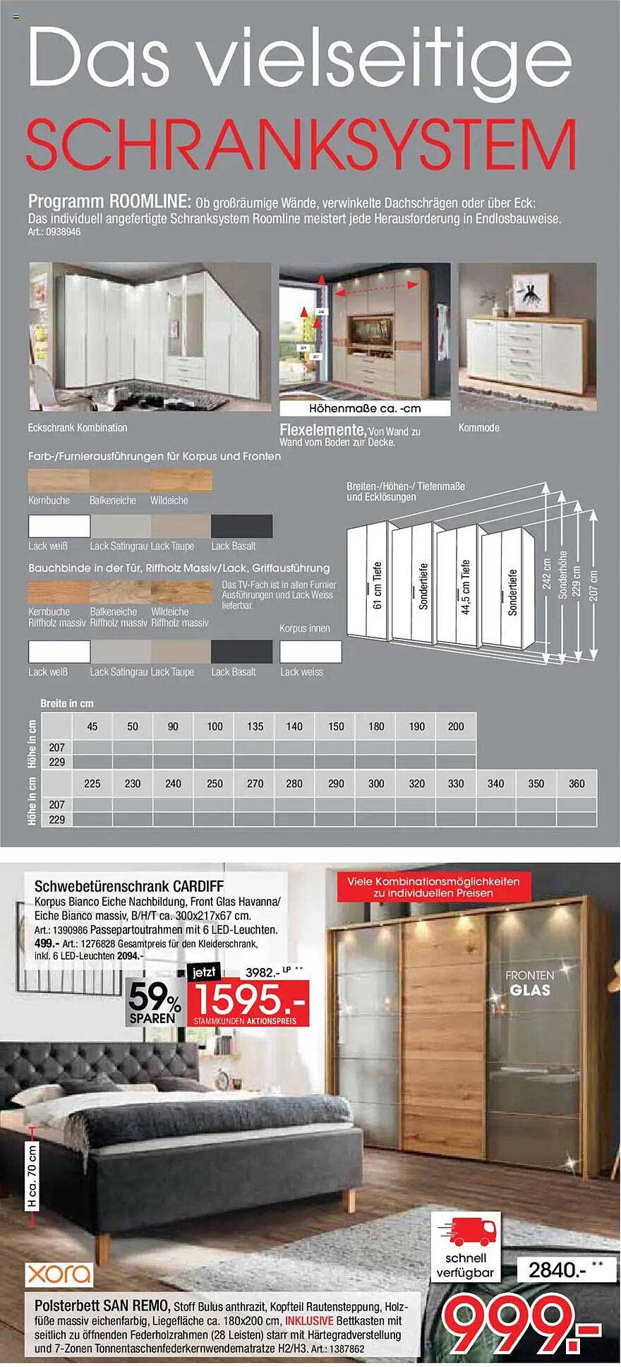 Schrank-System ROOMLINE – Vielseitigkeit für jeden Raum