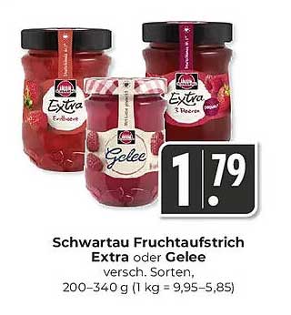 Schwartau Fruchtaufstrich Extra oder Gelee - verschiedene Sorten